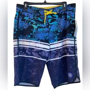 NWT Banana Boat Fast Dry, Techno stretch UPF 50+ Board shorts. Size large
